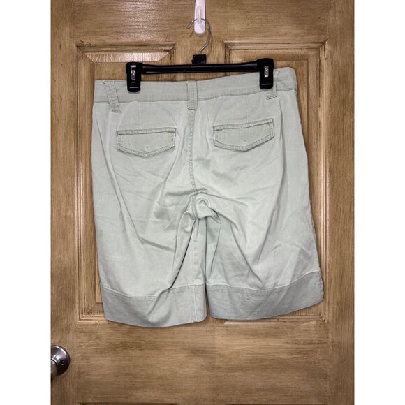 Z. Cavaricci Women's Bermuda Green Shorts Y2K Size 9 - Picture 2 of 5